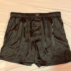 American Eagle Outfitters Black Satin Boxers